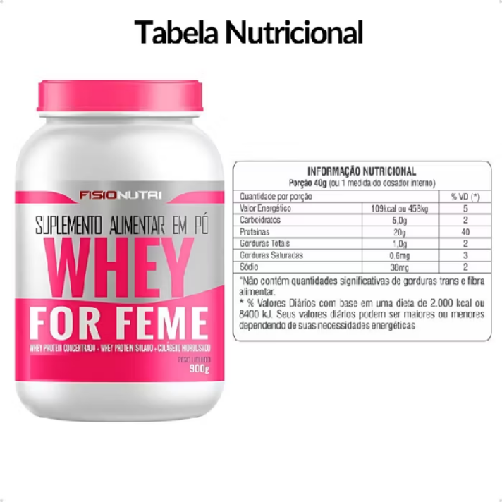 Kit Whey Gourmet Feminino + Colágeno 120 Cápsulas + Creatina 100% Pura 100g + Coqueteleira Fisionutri — foto 8