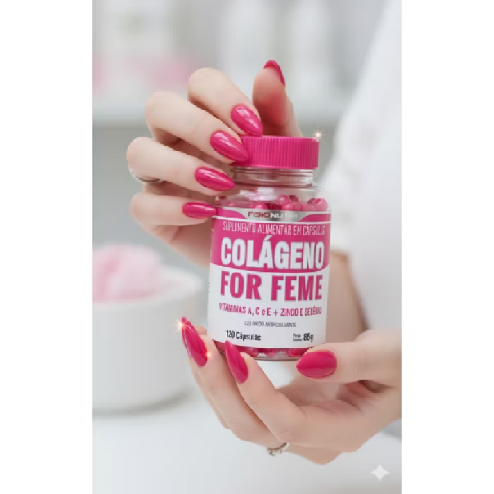 Kit Whey Gourmet Feminino + Colágeno 120 Cápsulas + Creatina 100% Pura 100g + Coqueteleira Fisionutri — foto 4