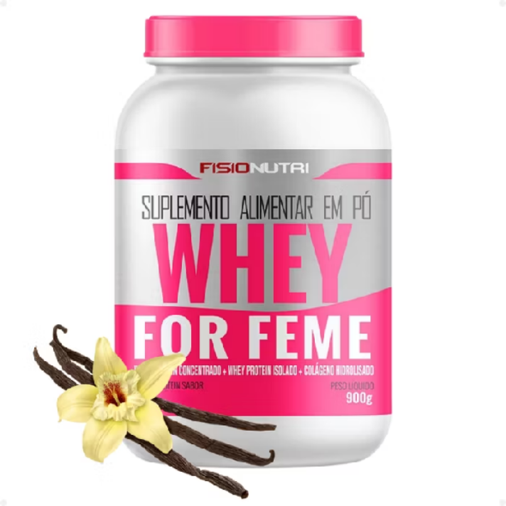 Kit Whey Gourmet Feminino + Colágeno 120 Cápsulas + Creatina 100% Pura 100g + Coqueteleira Fisionutri