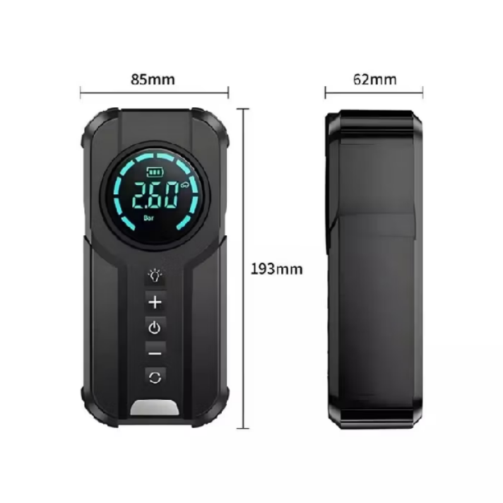 Mini Compressor de Ar Portatil Recarregavél Digital USB Calibrador Pneu Env io Imediato — foto 7