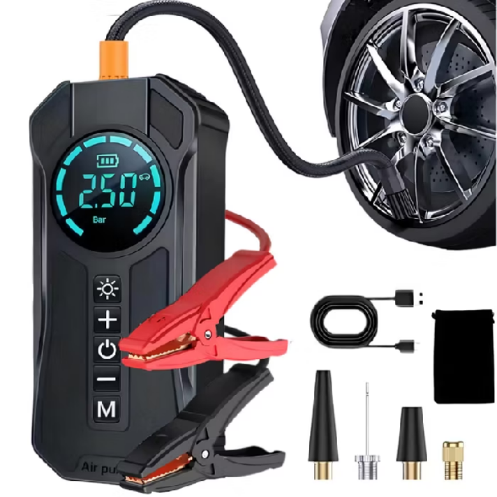 Mini Compressor de Ar Portatil Recarregavél Digital USB Calibrador Pneu Env io Imediato — foto 9